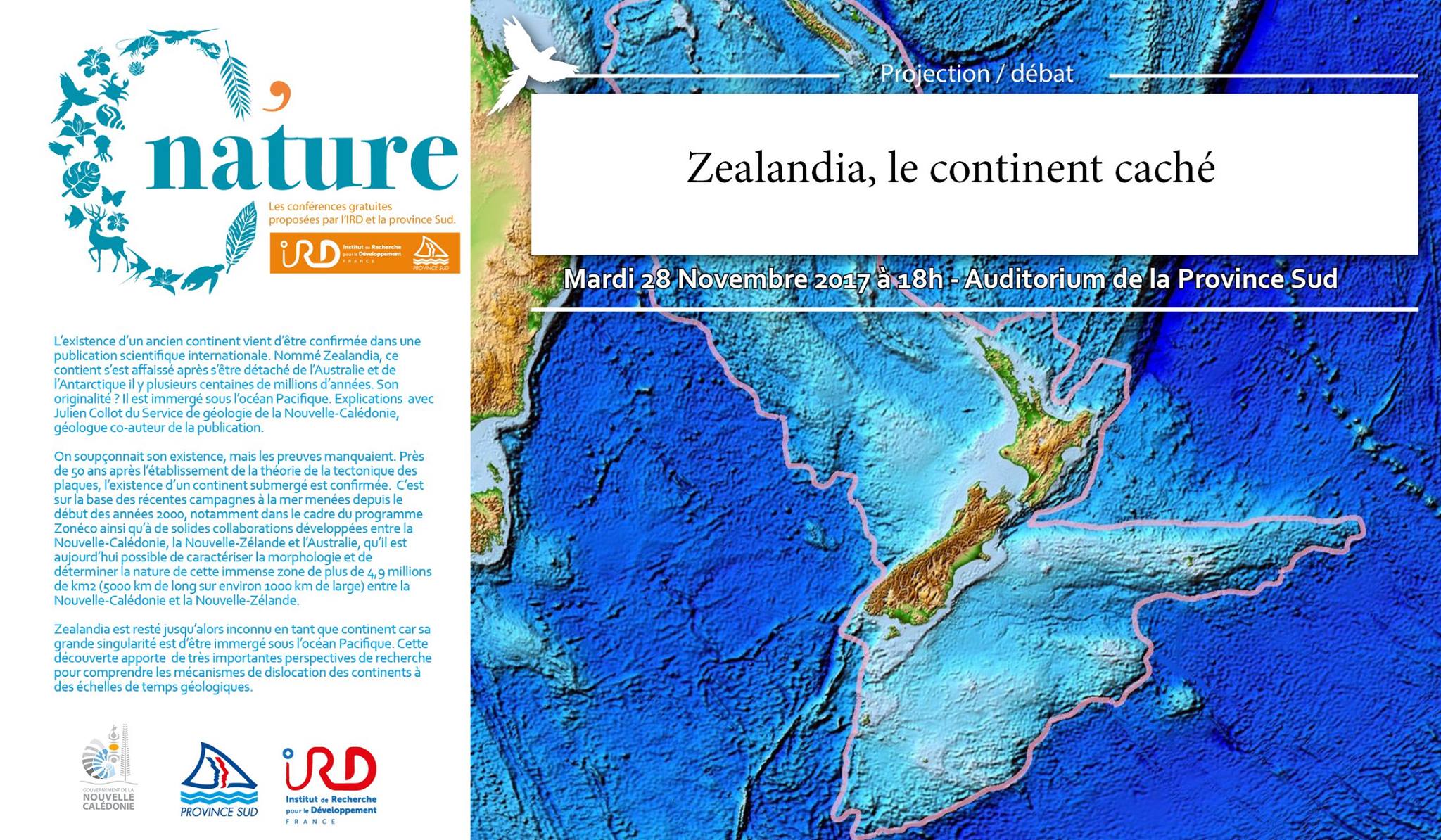 Conférence de l'IRD sur Zealandia