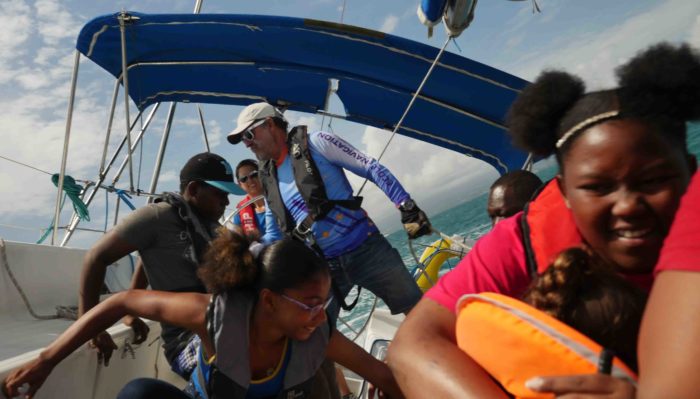 Sortie voile Pointe à Pitre Guadeloupe Guillaume Aubourg leucémie