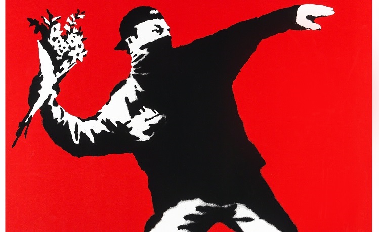 FLOWER THROWER banksy