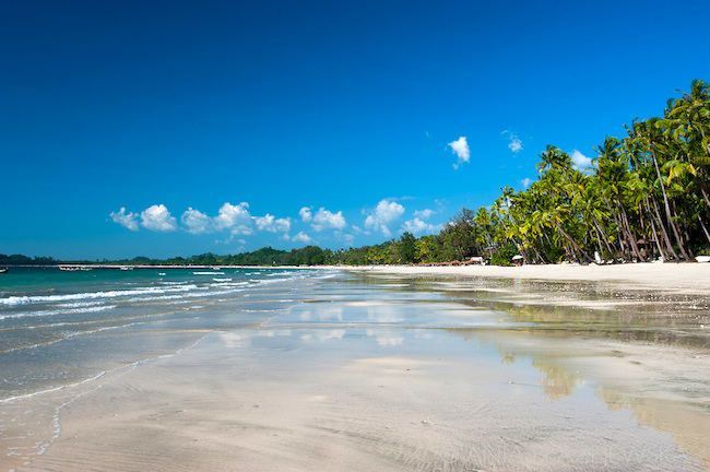 Plage de Ngapali en Birmanie