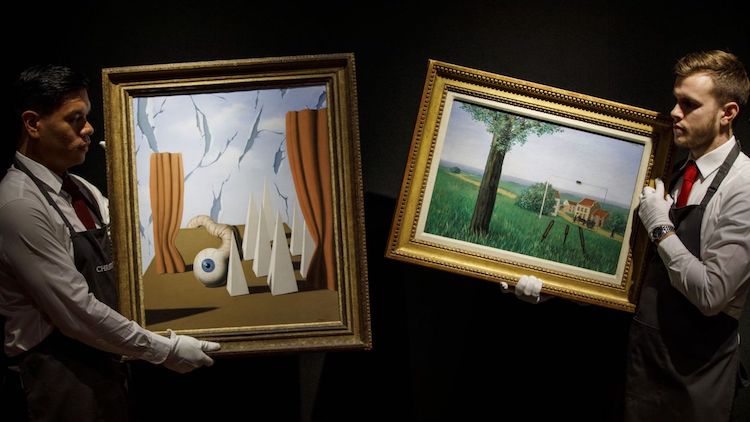 sept tableaux de Magritte vendus pour plus de 32 millions de livres