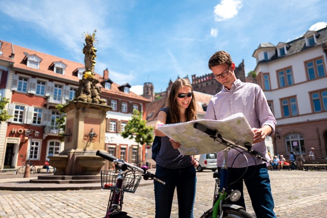 Heidelberg plans vélo pistes cyclables