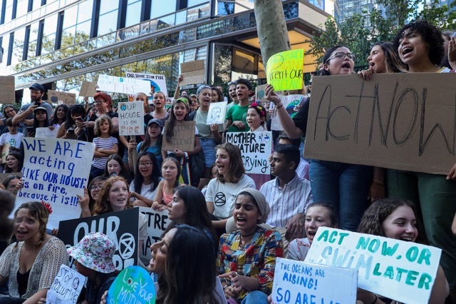 Climate strike New York 