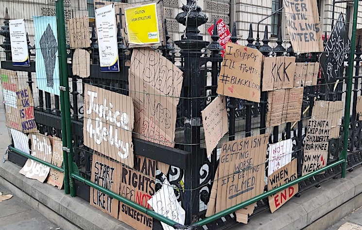 manifestation Londres BLM 