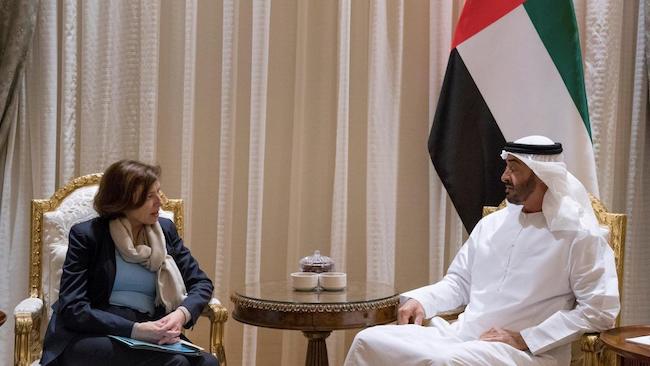 Le Cheikh Mohamed bin Zayed s’est entretenu avec la Ministre Française