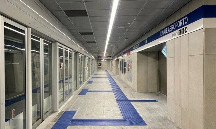 Métro Linate aéroport Milan