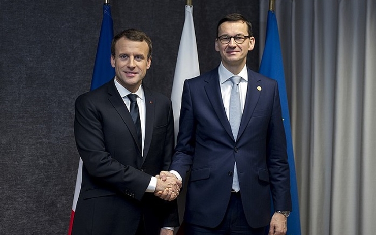 Macron Morawiecki Pologne