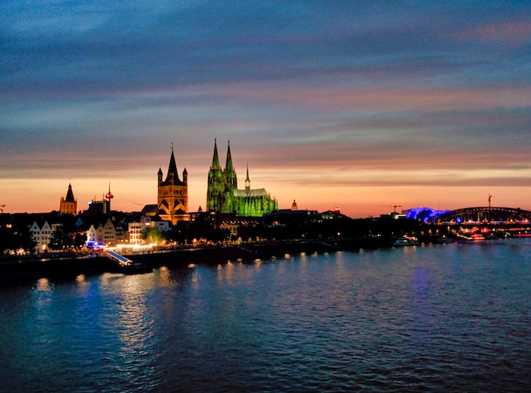 La ville de Cologne en Allemagne