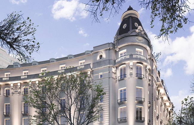 façade de l'hôtel mandarin oriental ritz, à Madrid