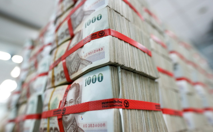 Blocs de billets de banque en Thailande 