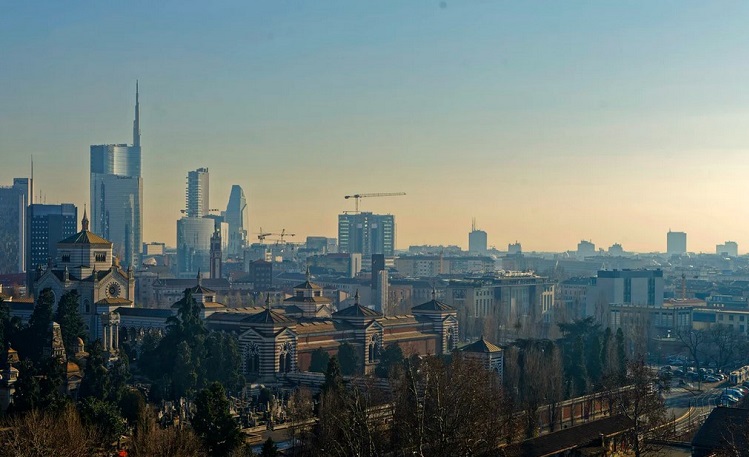 Vue panoramique de Milan