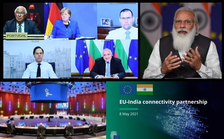 Les dirigeants de l'UE en vidéoconférence avec le Premier ministre indien