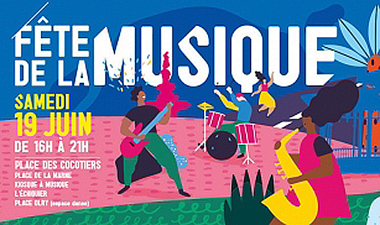 Affiche de la fête de la musique de Nouméa 2021