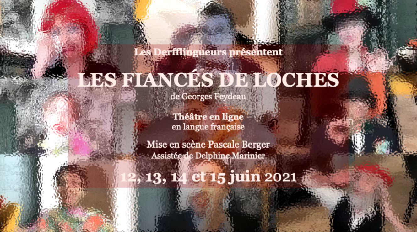 Affiche de la pièce de théâtre Les Fiancés de Loches.