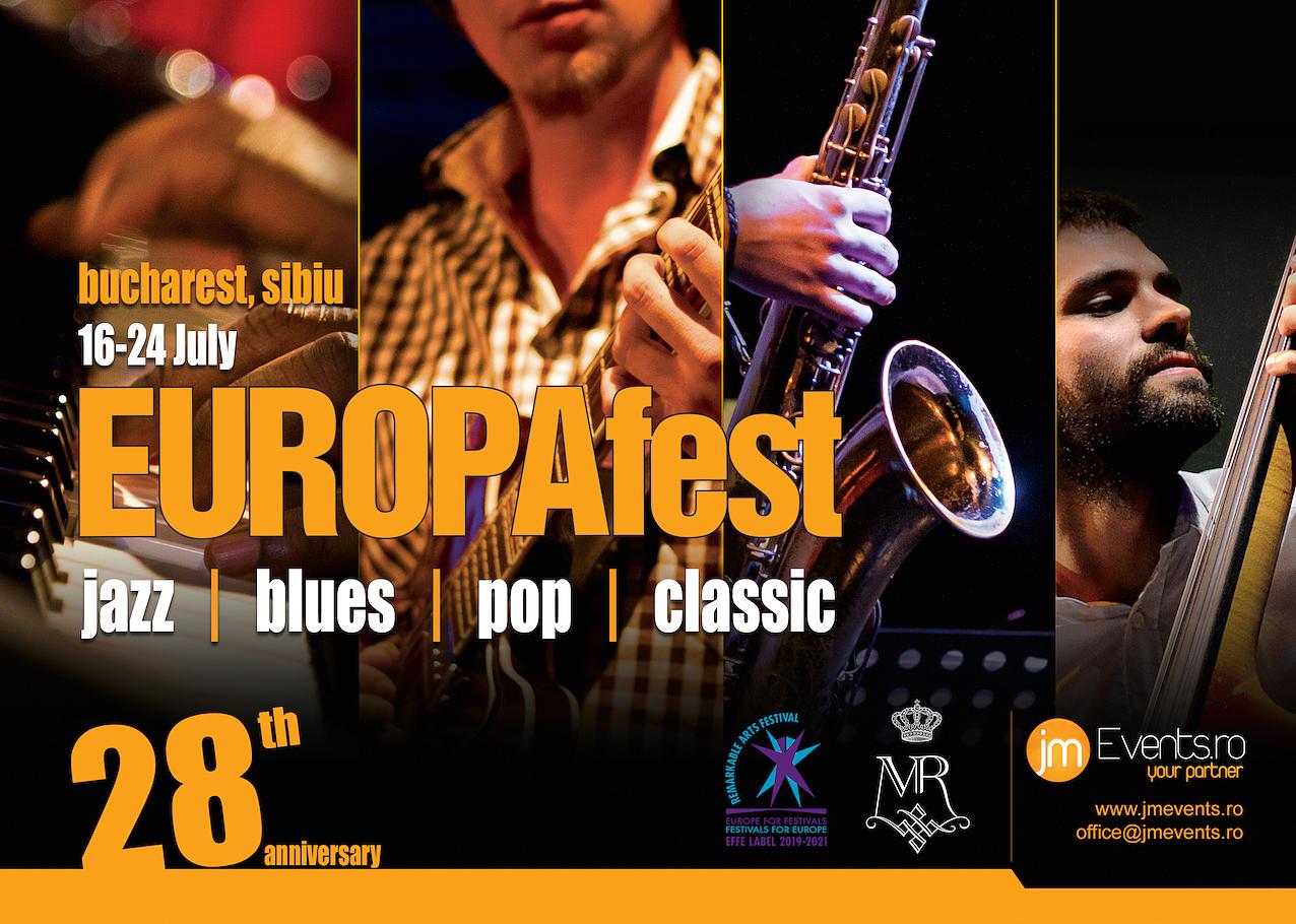 Affiche de l'EUROPAfest à Bucarest et à Sibiu