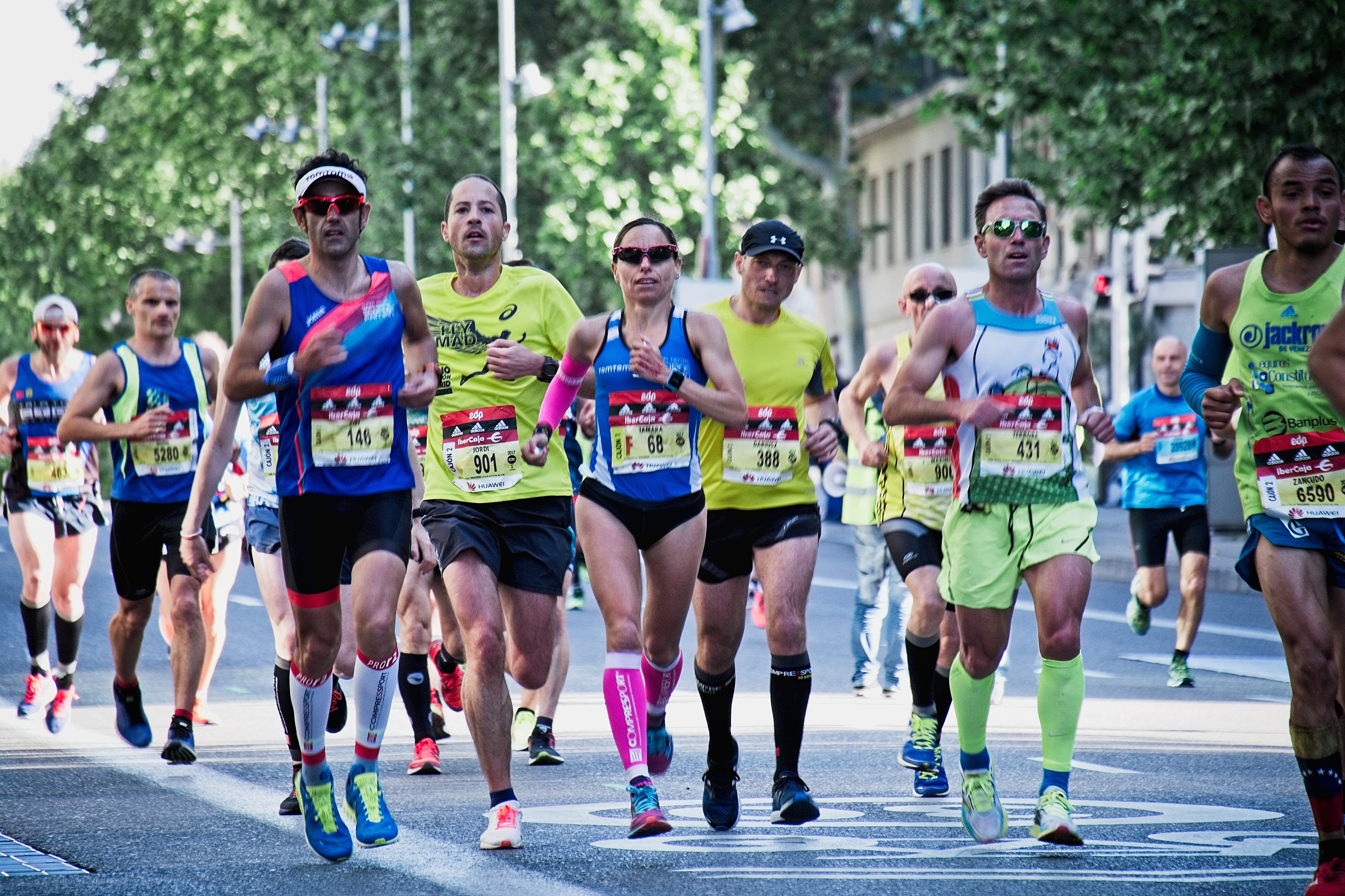 Groupe de coureurs