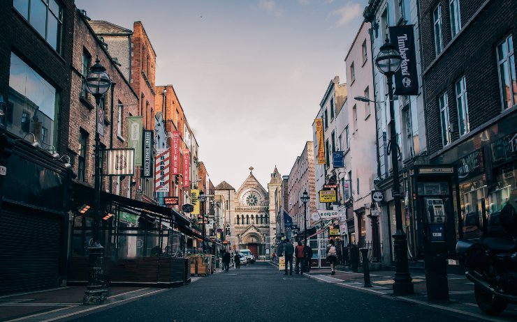 rue du centre de Dublin