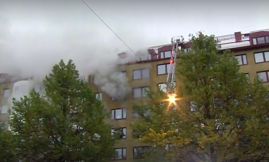 incendie à Göteborg