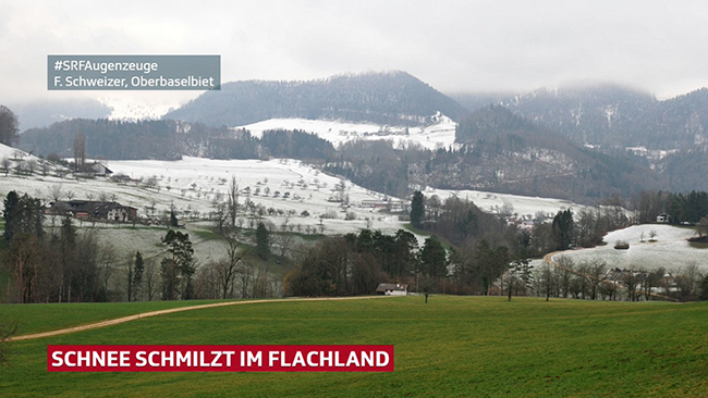  En Suisse, les premiers flocons sont tombés en plaine et dans certaines régions