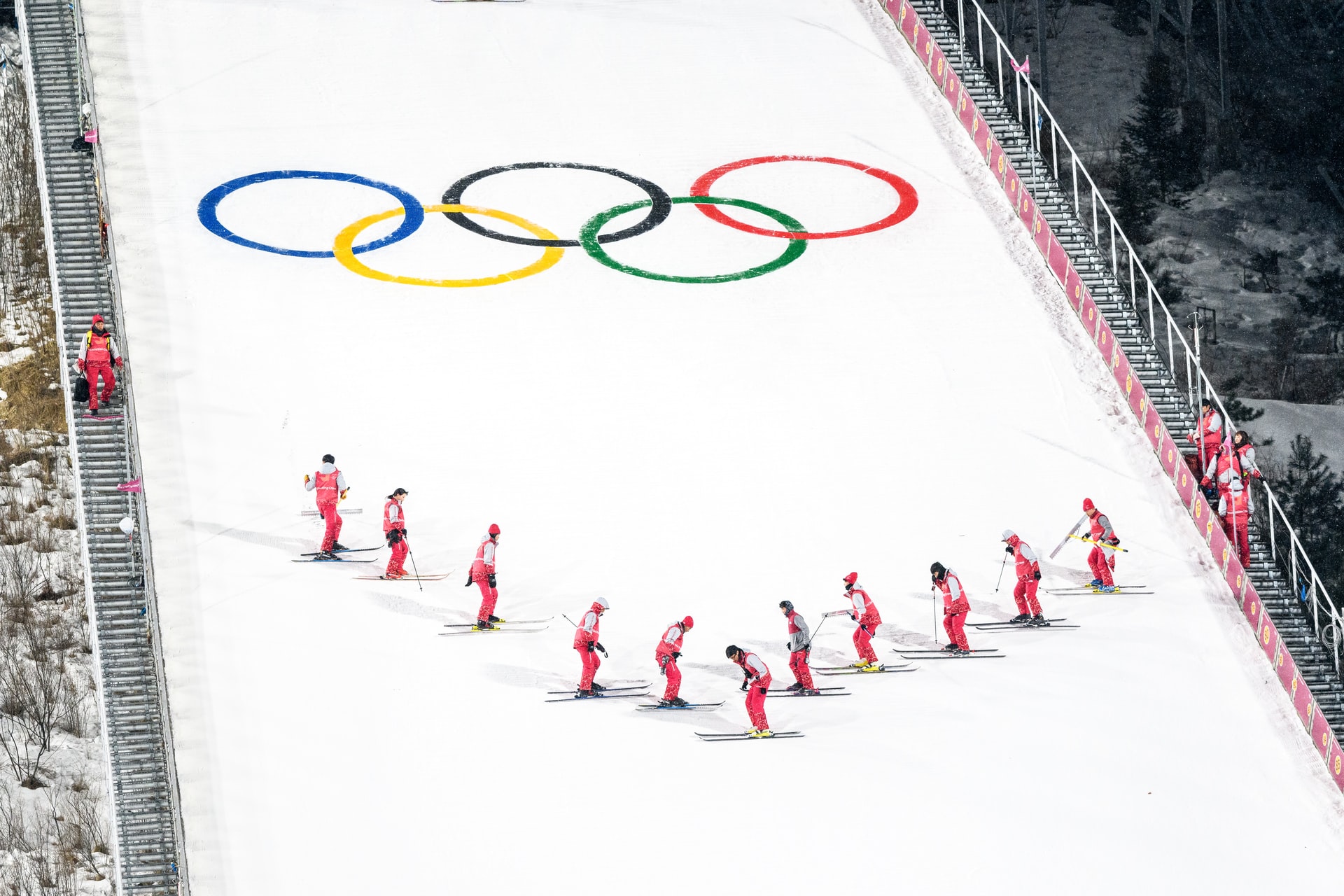 JO de PyeongChang, piste de ski et skieurs