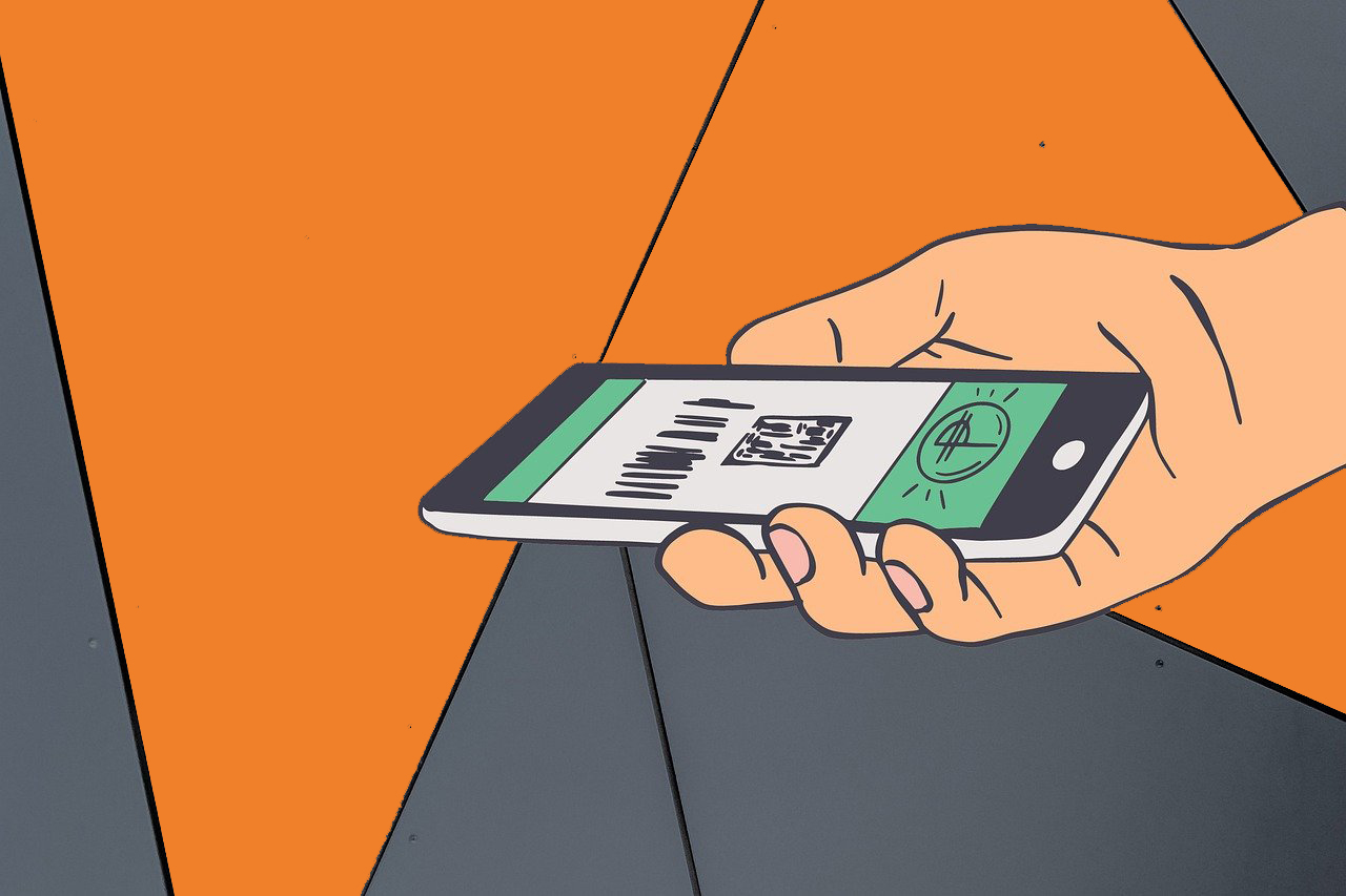 Une illustration de qr code de paiement Wechat en Chine