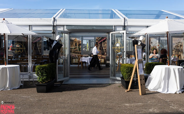 Façade d'un bistro français à Auckland