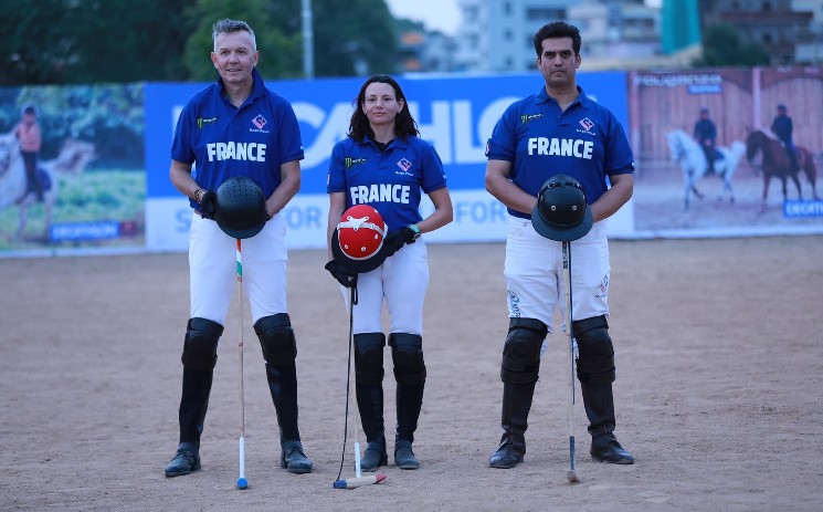 L'équipe française amateur de polo à l'invitation cup d'Hyderabad 