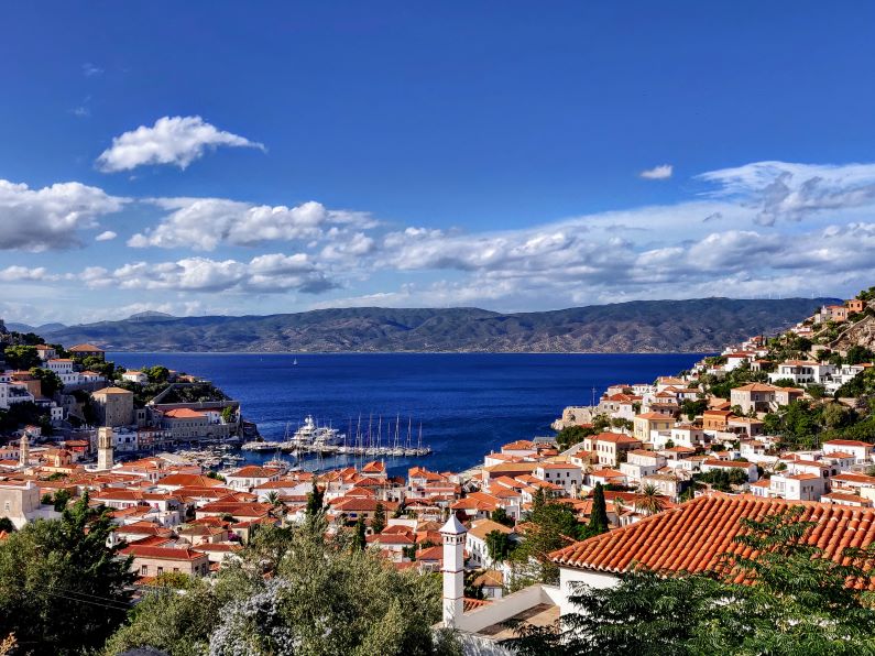 Vue de la ville d'Hydra 