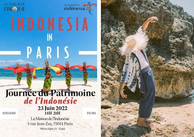 Des effiches d'évènements qui célèbrent l'indonesie a Paris