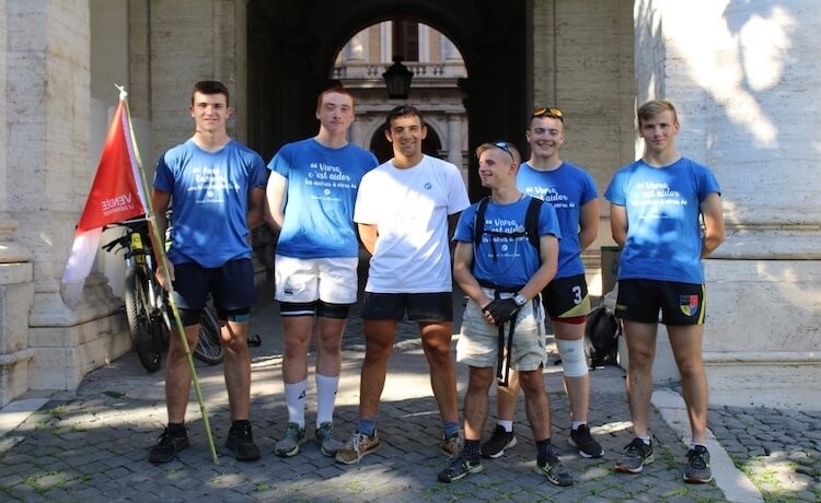 étudiants cyclistes français