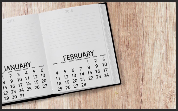 Vue de calendrier