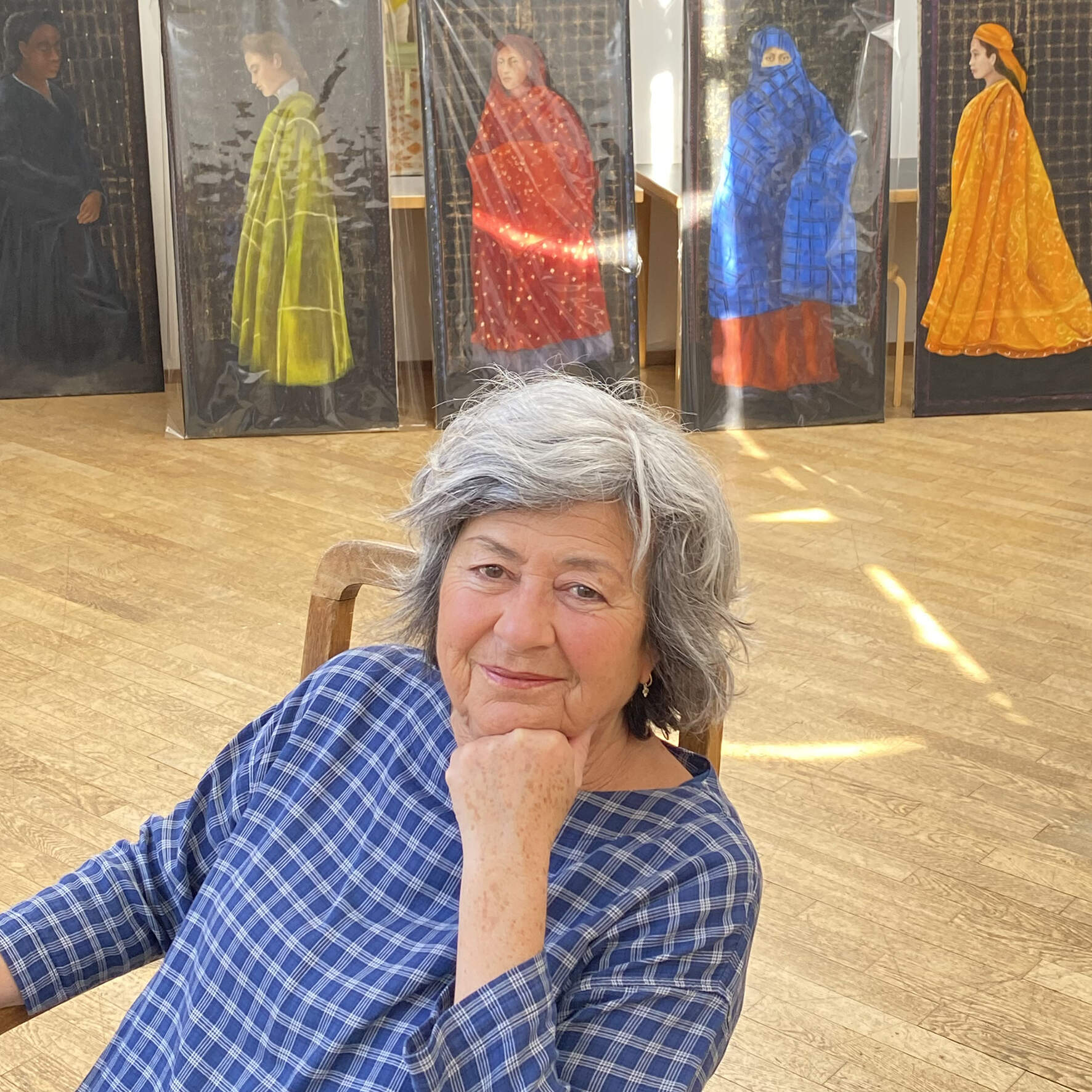 Portrait de Katherine Tisné, peintre franco-égyptienne