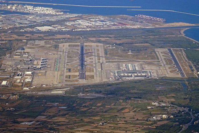 vue aérienne de l'Aeroport de Barcelone