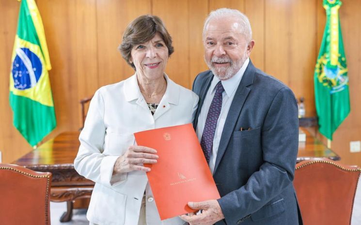 Catherine Colonna a rencontré Lula.