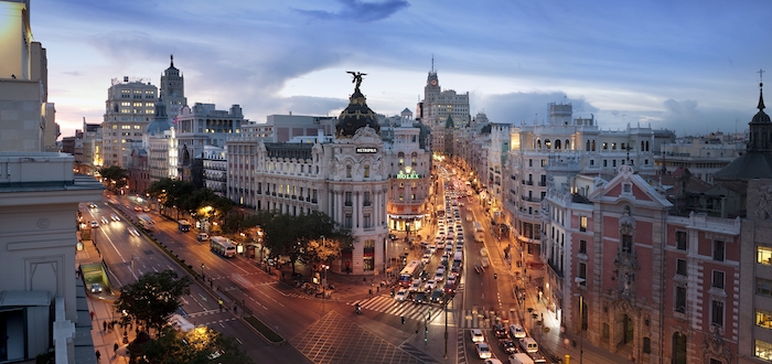 Vue panoramique Madrid