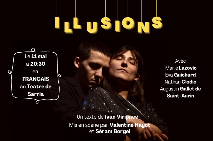 Affiche de la pièce "illusions"