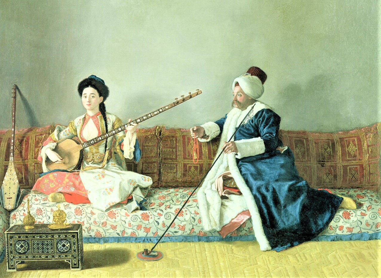 Monsieur Levett et Hélène Glavany par Liotard, vers 1740