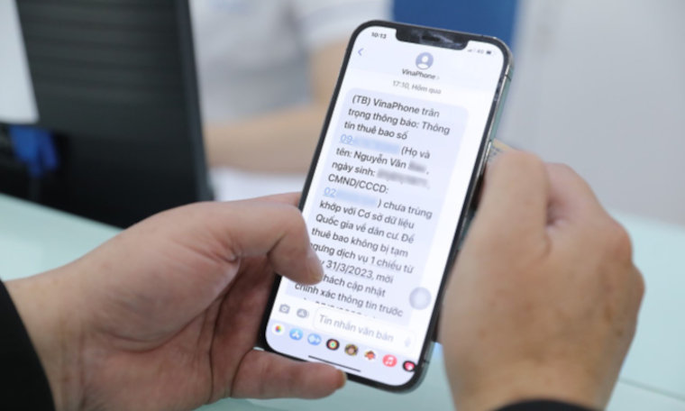 Blocage de téléphones au Vietnam pour non-vérification de données personnelles