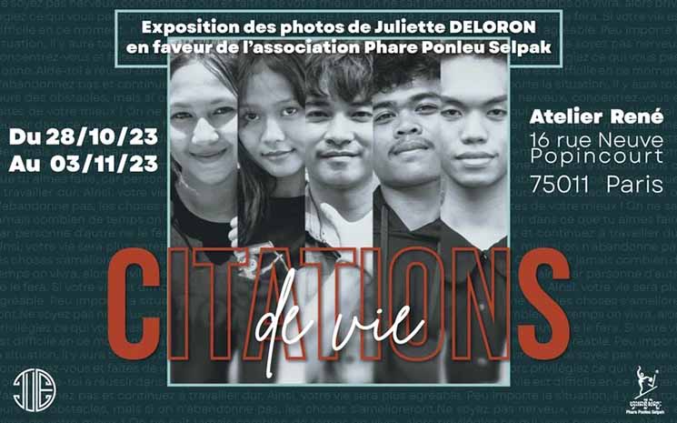 « Citations de Vie », une exposition pour porter la voix de la jeunesse cambodgienne à Paris