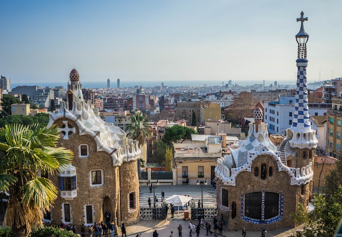 Barcelone depuis le parc guell
