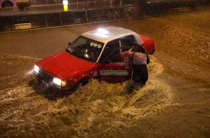 Taxi dans l'eau