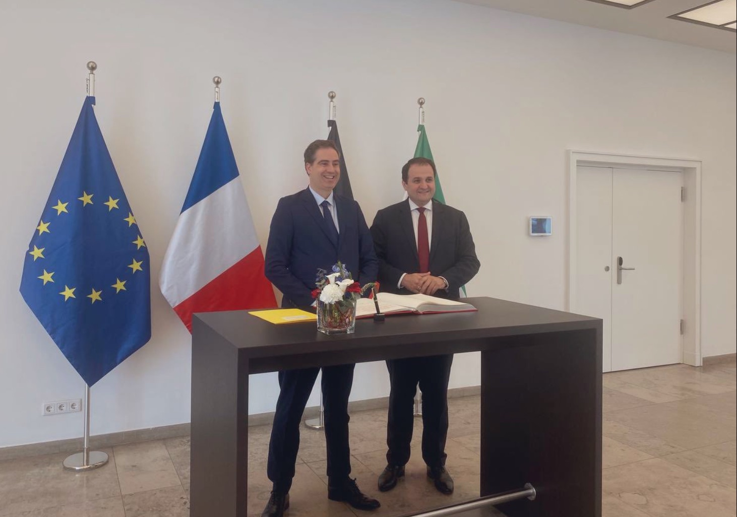 Nathanael Liminski et Olivier Becht