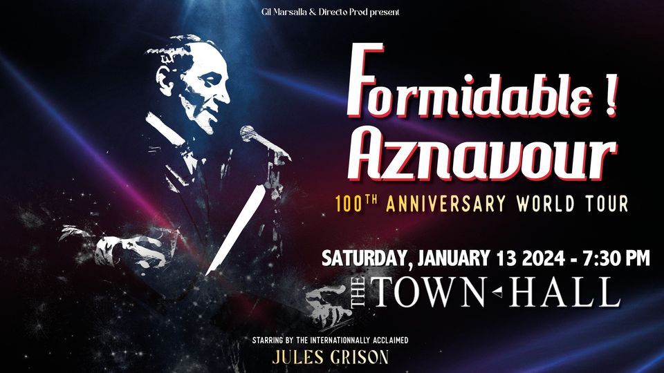 Formidable! Aznavour: A Tribute to Charles Aznavour in New York City – January 13, 2024