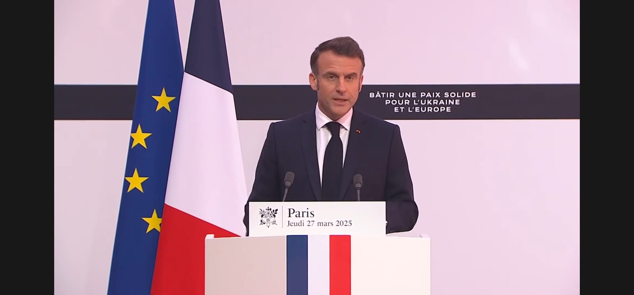 Réunion sur la paix et la sécurité en Ukraine : verbatim d’Emmanuel Macron