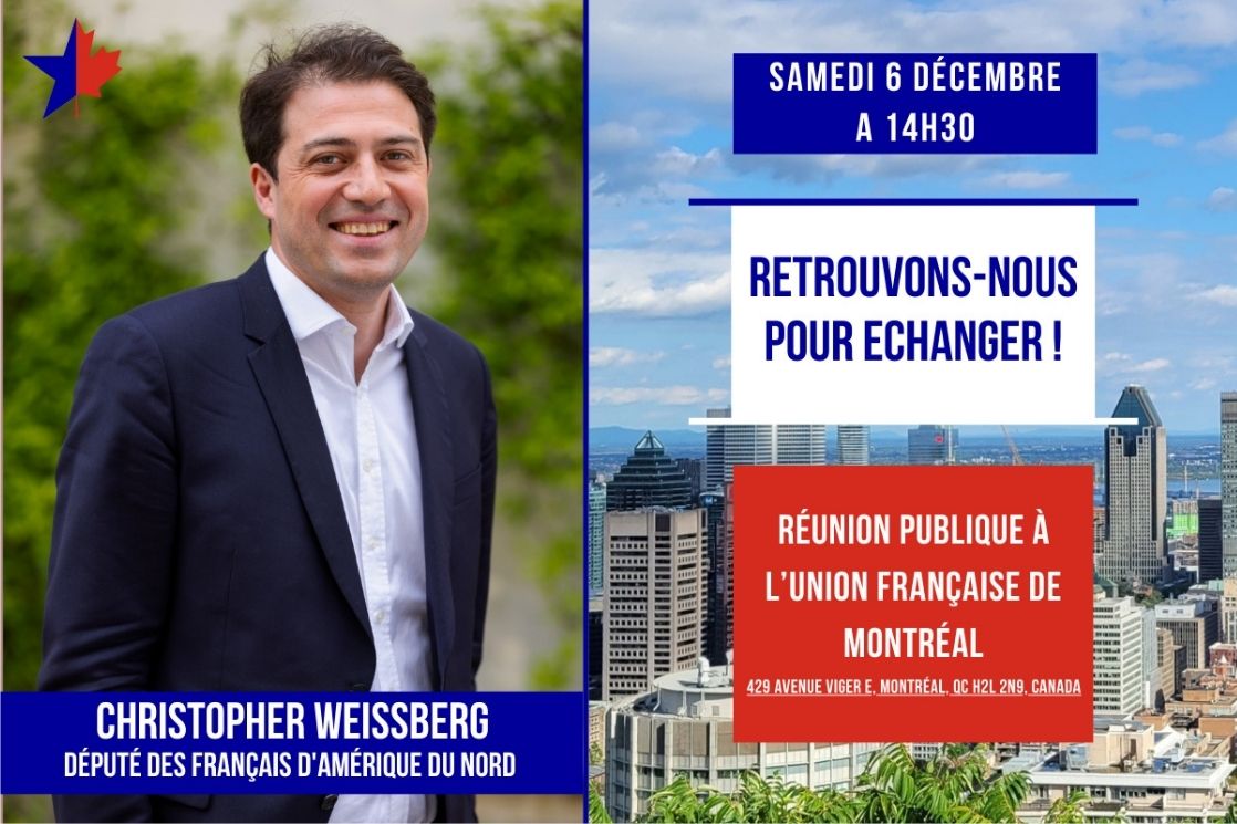 PEQ : Christopher Weissberg rencontre les Français de Montréal samedi