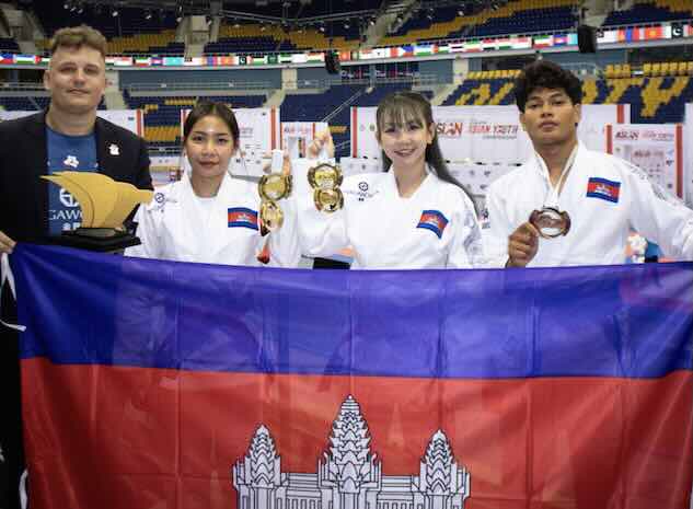 Le ju-jitsu cambodgien revient du Kazakhstan avec de l’or