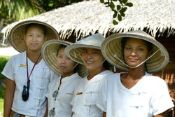 Quatre-femmes Chiang-Rai-