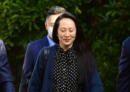 la dirigeante de Huawei de retour en Chine