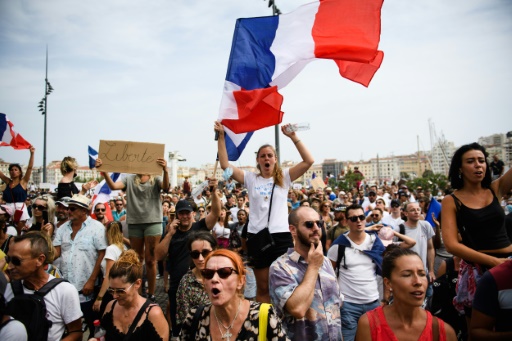 Manifestation contre le pass sanitaire à Paris