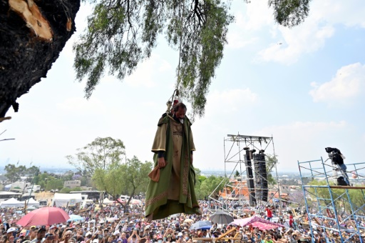 Procession du chemin de croix à Mexico